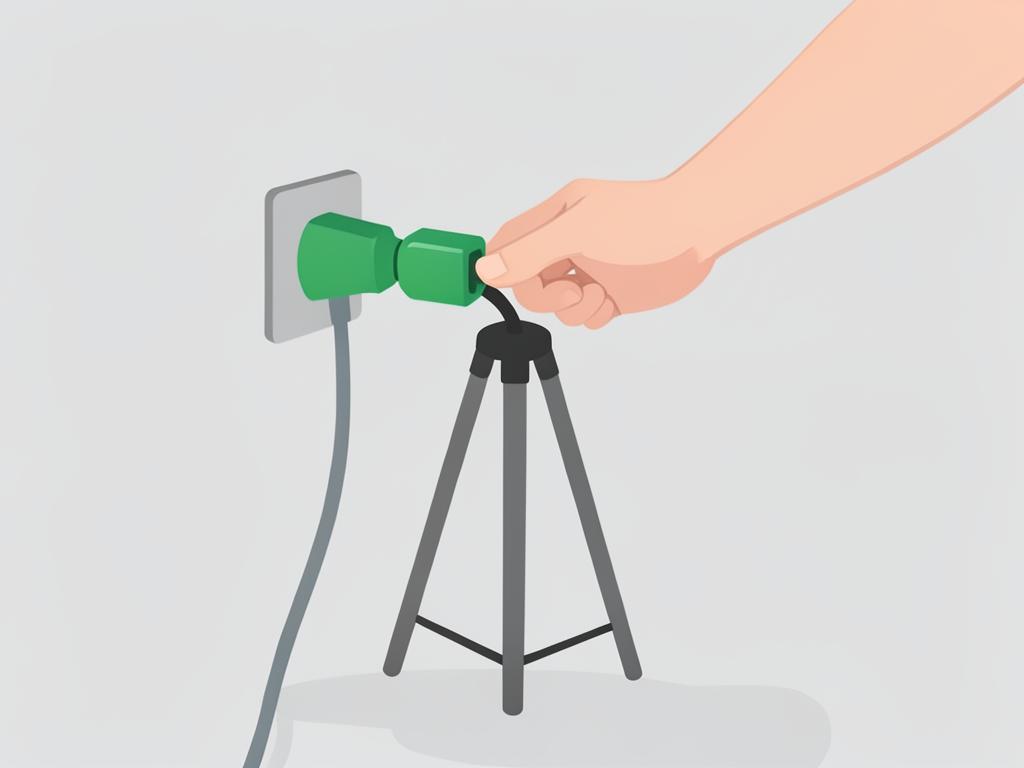 Netzkabel anschließen