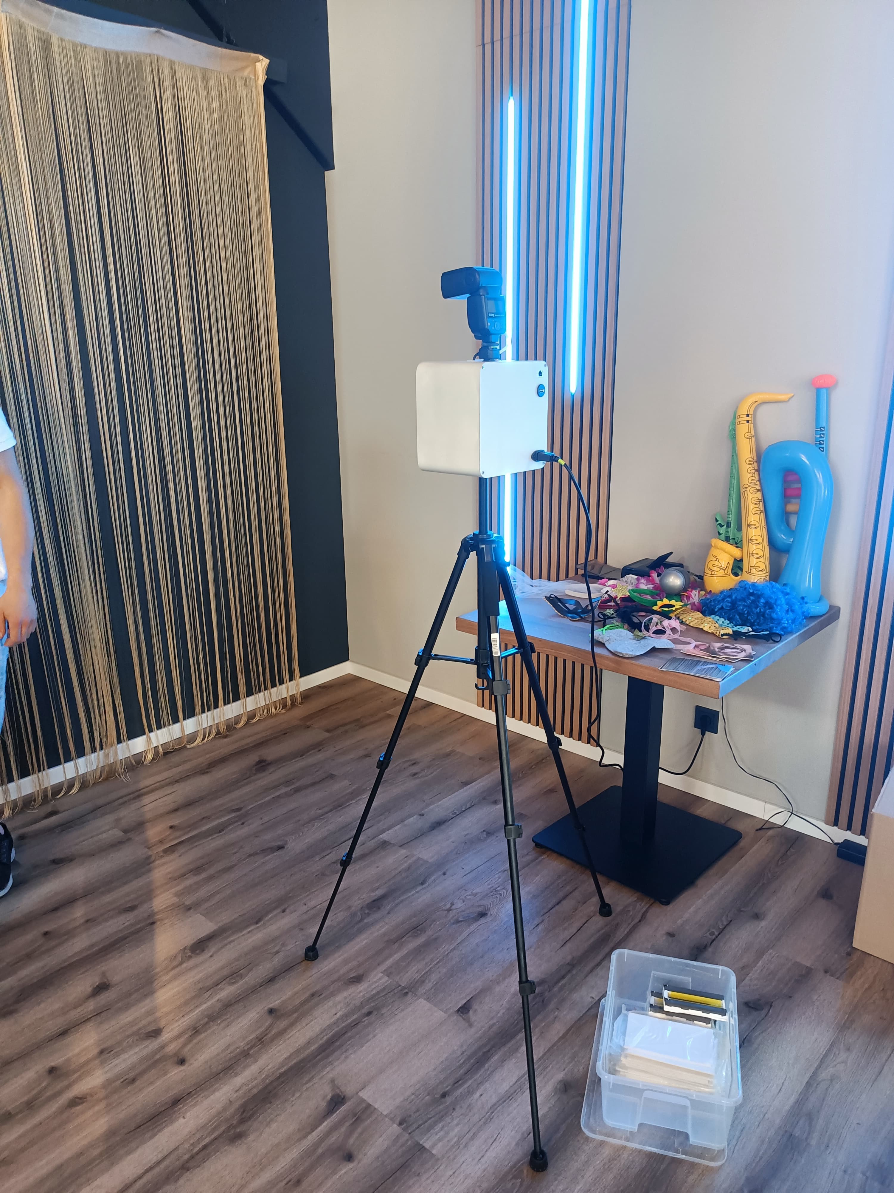 Fotobox aufgebaut